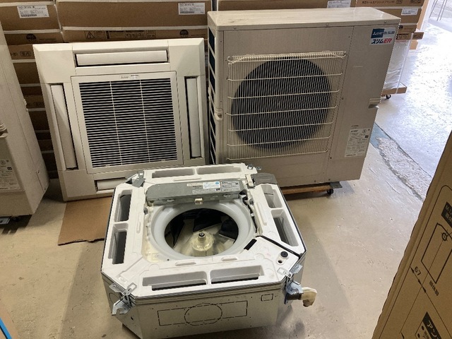 【三相 200V】 2023年製 三菱電機 業務用エアコン 16.0kw（6馬力）ペア天カセ4方向 PL-ERP160HA