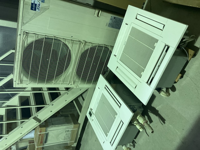 【三相 200V】 2023年製 三菱電機 業務用エアコン 11.2kw（4馬力）ツイン天カセ4方向 PL-RP56GA5 / PUZ-ZRMP112KA13